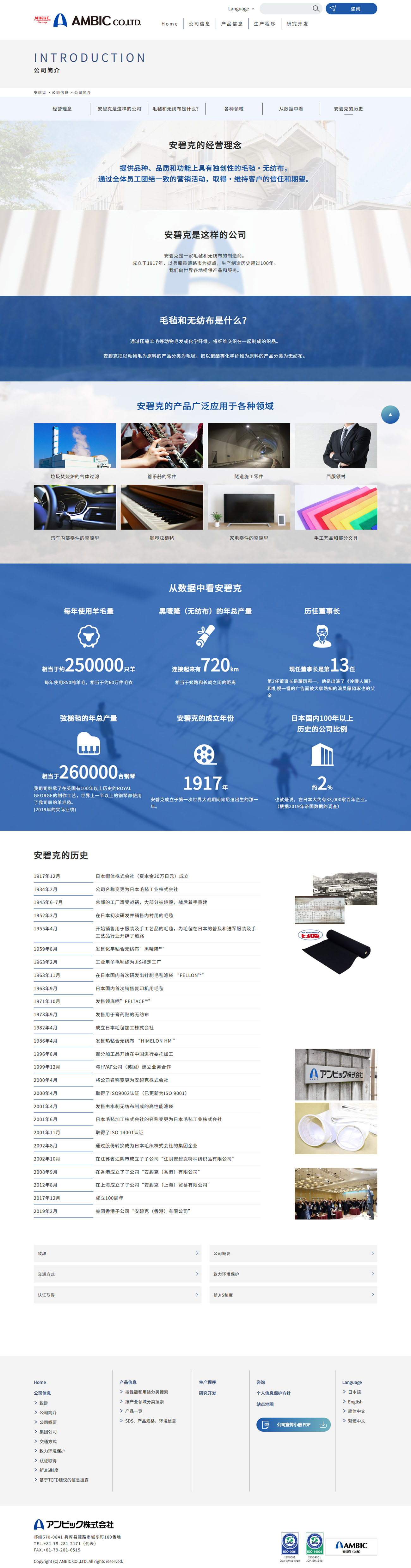アンビック株式会社　簡体字ホームページ制作2